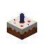 Cake with Blue Candle block image