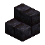 Polished blackstone brick stairs